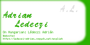 adrian ledeczi business card